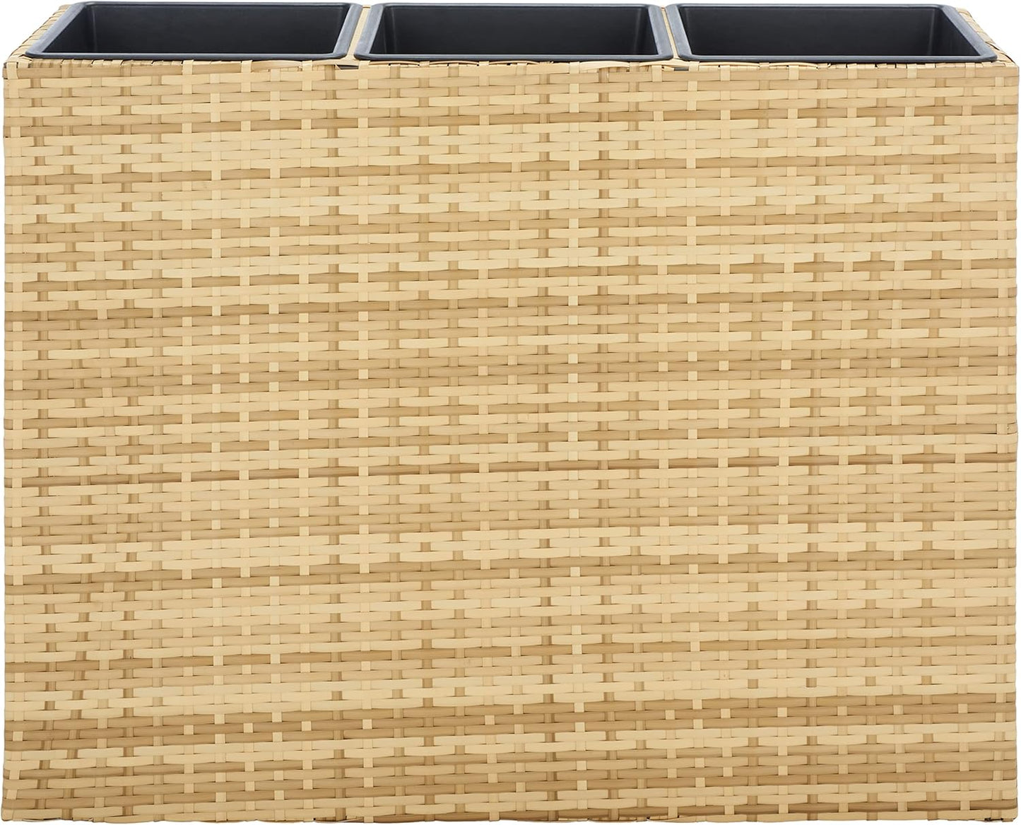 SAFAVIEH Outdoor Collection Rita Natural Woven Rectangular Flower Rack