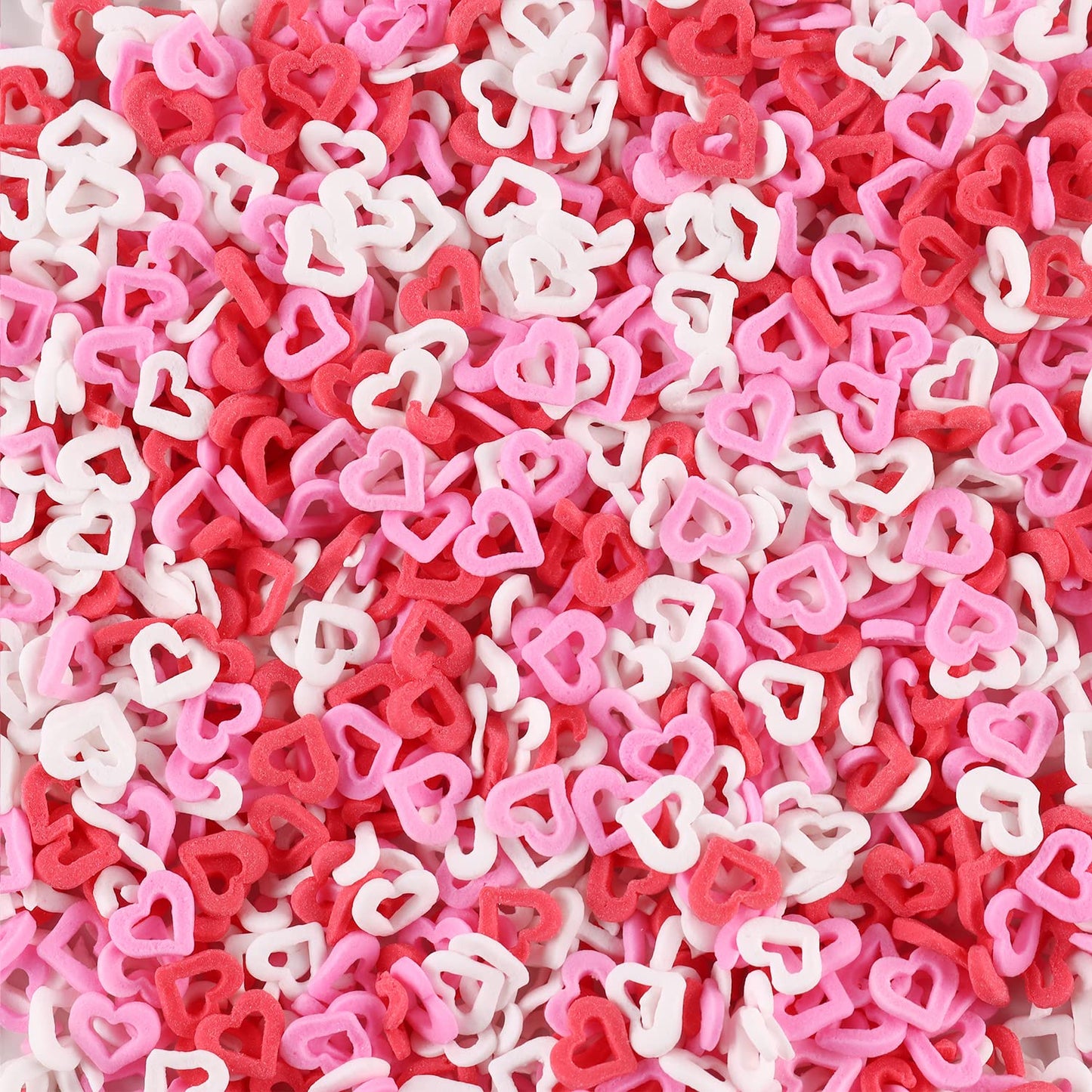 Sprinkles for cake decorating, 7 Ounces Valentine Sprinkles, Red/Pink/White Love Confetti Sprinkles for Cupcake, Cookies, Ice Cream Topper, Edible Cake Decorationss, Baking Desserts