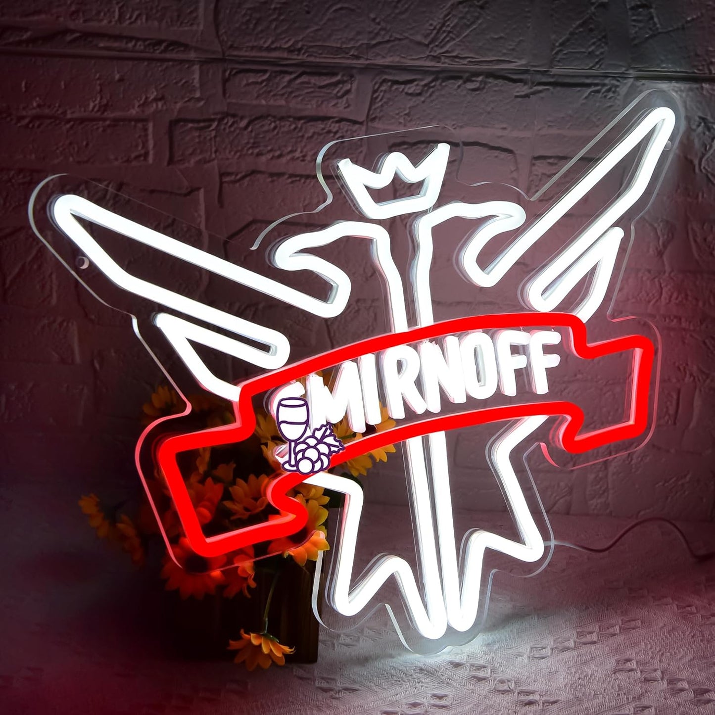 Beer Neon Sign for Wall Decor Bar Signs for Home Bar Lights Beer led Signs for man Vodka LED Light Up Sign for Bedroom Wall Birthday Party Man Cave Club Decor Gifts for men Size16.1 * 12.6in(JTD235)