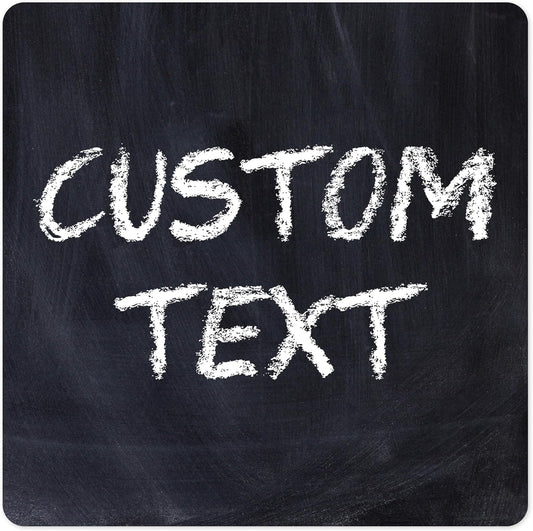 Custom Sign, Custom Street Sign, 11 Font Colors, 13 Font Styles, 4 Hole Options, 22 Sizes, 36x36 Inches, Rust Free DiBound, Fade Resistant, Made in USA by My Sign Center (Chalkboard Black)