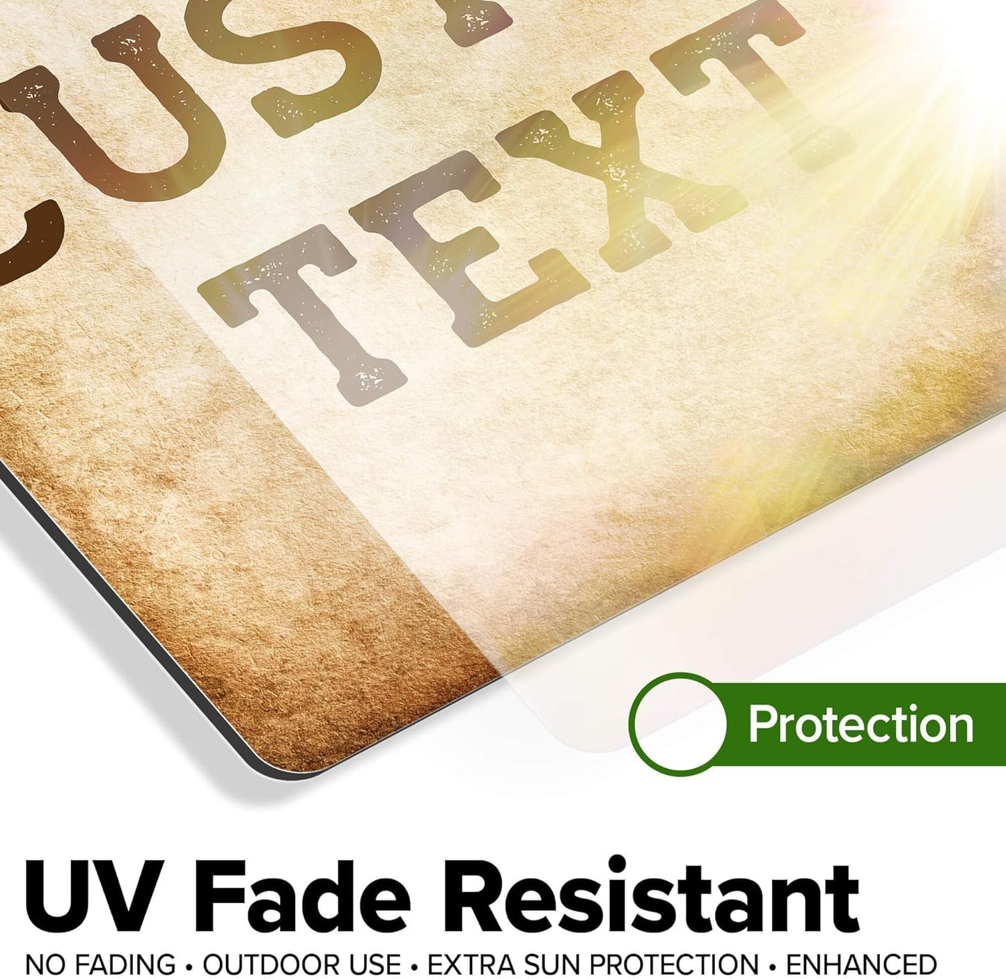 Custom Sign, Custom Street Sign, 11 Font Colors, 13 Font Styles, 4 Hole Options, 22 Sizes, 12x12 Inches, Rust Free DiBound, Fade Resistant, Made in USA by My Sign Center (Vintage)