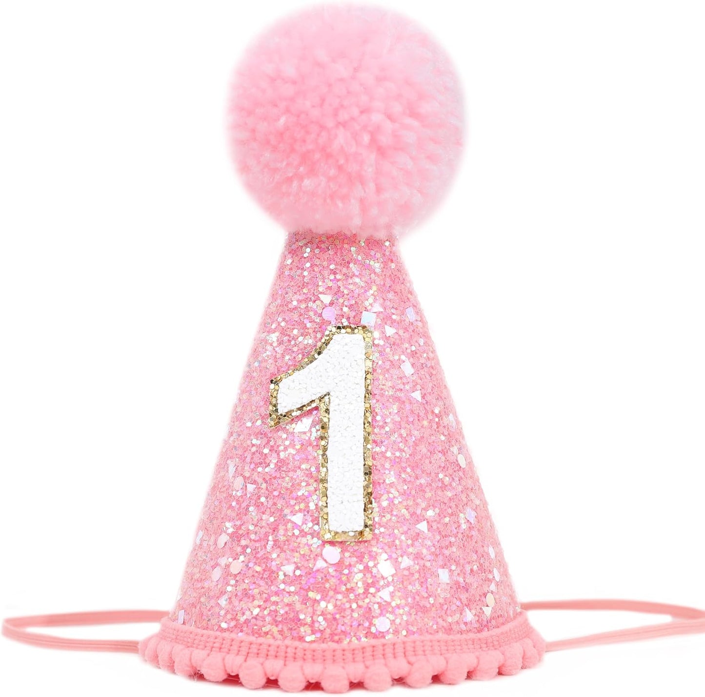 MAMUXI Natural Boho Birthday Hat - 1st Birthday Hat,Natural Boho First/1st Birthday Decorations,Cake Smash Photo Prop