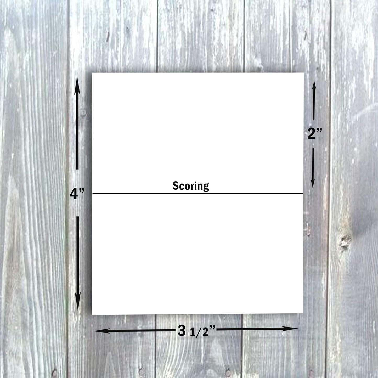 Hamilco Blank Tent Name Place Table Cards 3 1/2" x 2" Folded Card Stock - White Cardstock Paper 80lb Cover - 100 Pack