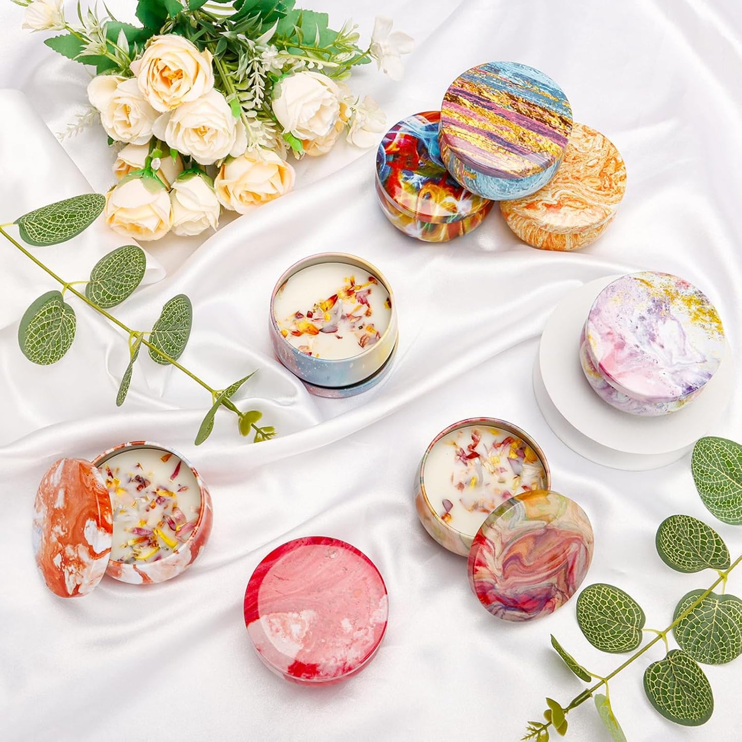 48PCS Scented Candles Gift Set Long Lasting Soy Wax Aromatherapy Candles for Home Wedding Baby Shower Bridal Party Favors Christmas Birthday Gifts for Women (Colorful)