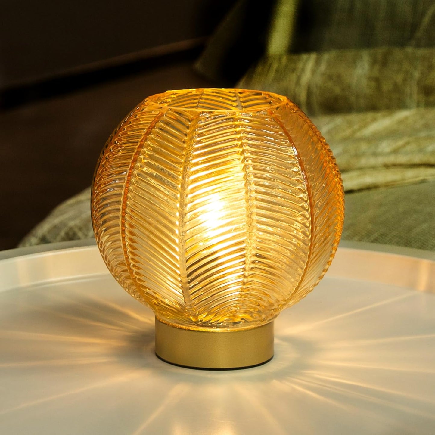 Battery Operated Lamp with Timer, Table Lamp Small Cordless Lamp Battery Powered, Decorative Table Lamps for Living Room Bedside Kitchen Bath Room-Gold