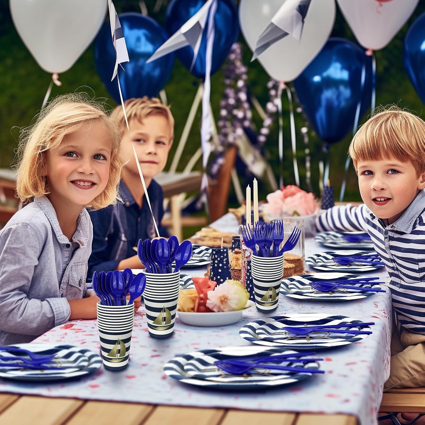 Nautical Decorations & Tableware - Party Supplies for 20 Guests