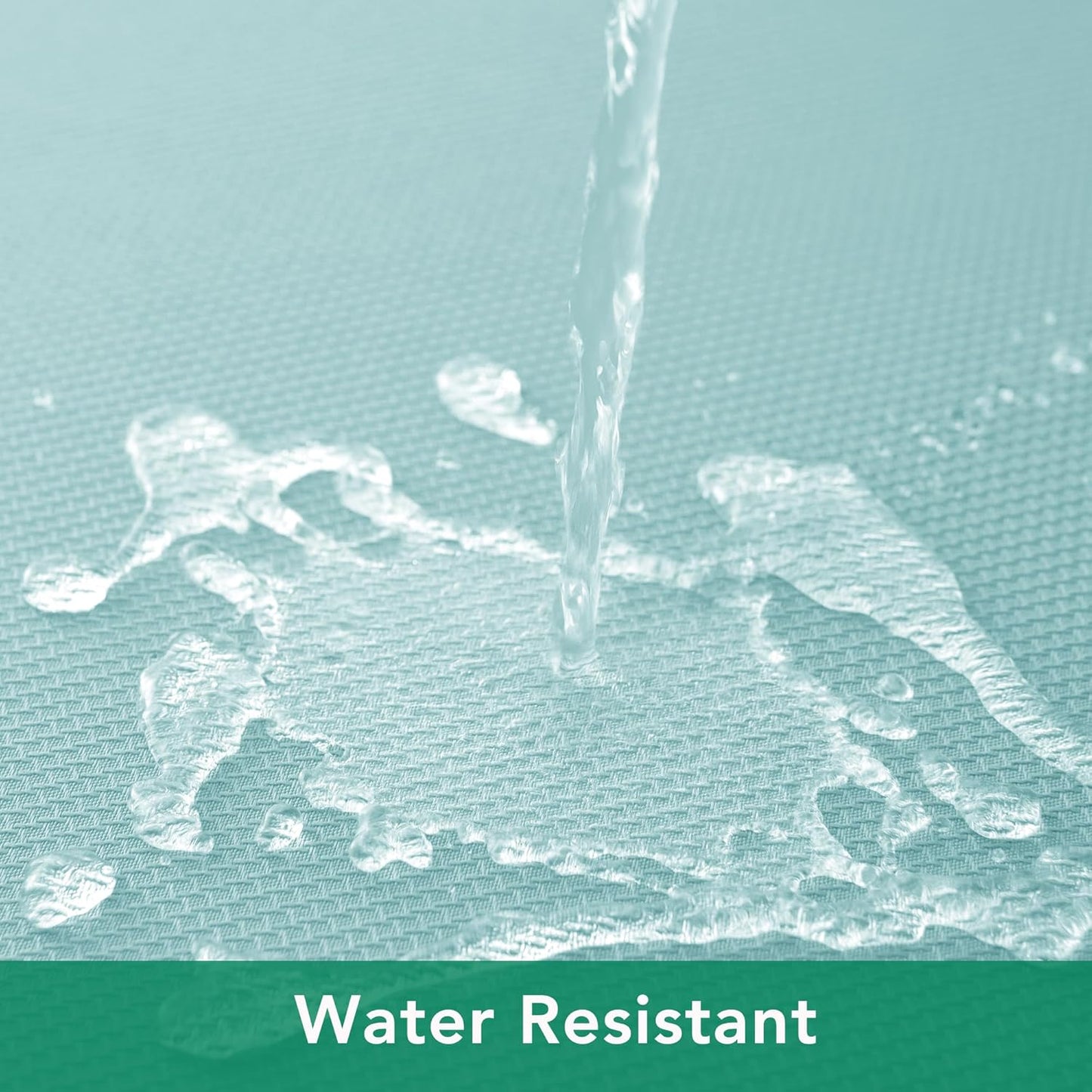 Biscaynebay Square Tablecloth 60x60 Inch-Auqa Blue Card Fabric Table Cover-Small Folding Table Cloths Linen Water Resistant for Kitchen Dining Picnic Patio Outdoor Party Restaurant Tables