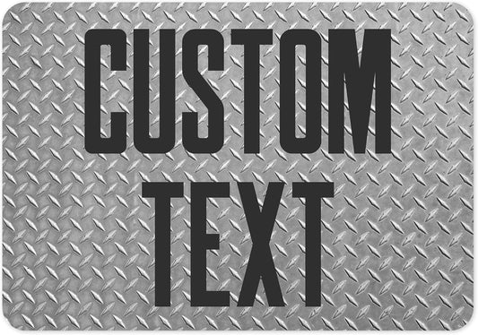 Custom Sign, Custom Street Sign, 11 Font Colors, 13 Font Styles, 4 Hole Options, 22 Sizes, 7x10 Inches, Rust Free DiBound, Fade Resistant, Made in USA by My Sign Center (Diamond Metal)