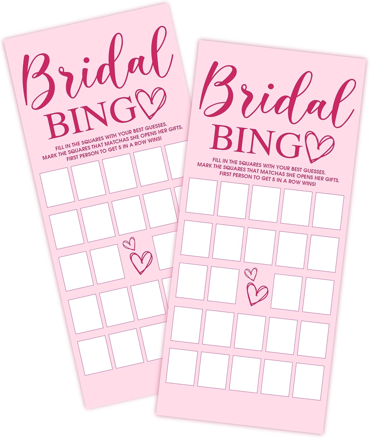 Wedding Party Games, Find The Guest Bingo Cards, 25 Pink Bridal Shower Games for Wedding Reception, Bachelorette, Engagement Party, Minimalist Guest Interaction Activity Cards-A08