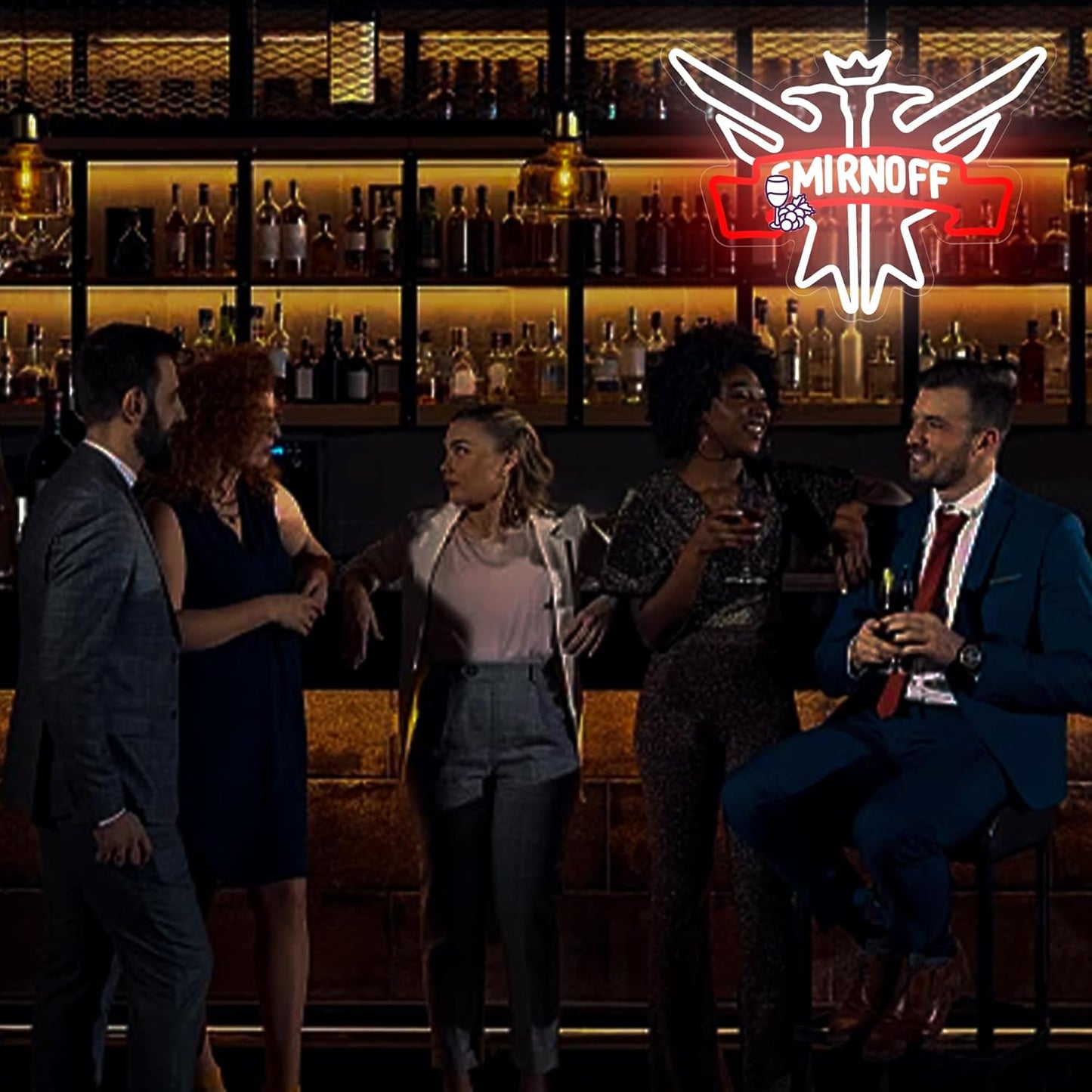 Beer Neon Sign for Wall Decor Bar Signs for Home Bar Lights Beer led Signs for man Vodka LED Light Up Sign for Bedroom Wall Birthday Party Man Cave Club Decor Gifts for men Size16.1 * 12.6in(JTD235)