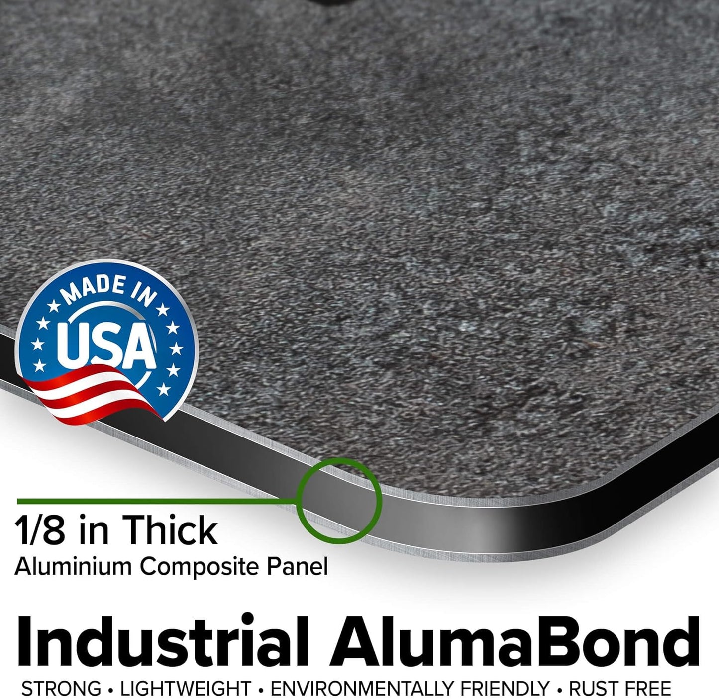 Custom Sign, Custom Street Sign, 11 Font Colors, 13 Font Styles, 4 Hole Options, 22 Sizes, 30x30 Inches, Rust Free DiBound, Fade Resistant, Made in USA by My Sign Center (Grunge Metal)