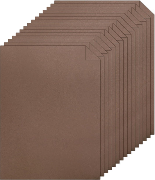 120 Sheets Coffee Color Cardstock 8.5 x 11 Printer Paper, 92lb Dark Brown Card stock for DIY Cards Making, Crafting, Thank You Cards, Invitations, Menus