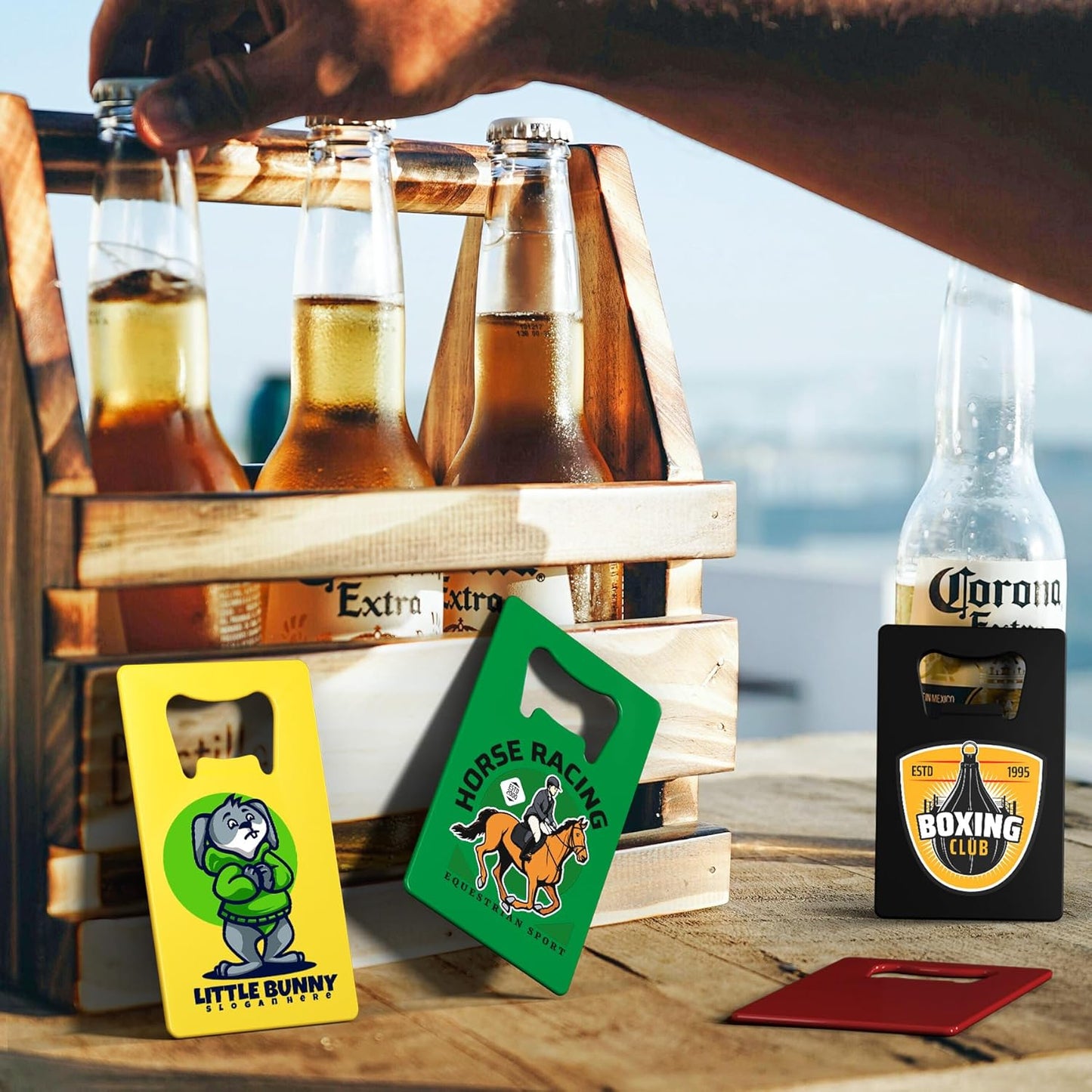 Custom Bottle Opener, 4-80PCS Stainless Steel Beer Can Opener, Double-Sided Full Color Print Personalized Bottle Opener Bulk, Card Bottle Openers for Wedding Favors, Party, Promotion, Groomsmen Gift