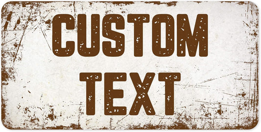 Custom Sign, Custom Street Sign, 11 Font Colors, 13 Font Styles, 4 Hole Options, 22 Sizes, 6x12 Inches, Rust Free DiBound, Fade Resistant, Made in USA by My Sign Center (Rustic)