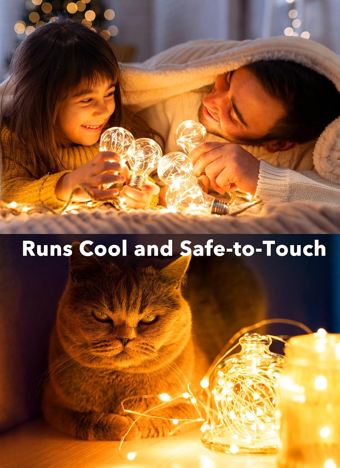 Minetom 6 Pack Fairy Lights Battery Operated String Lights - 7ft 20 LED Waterproof Silver Wire Firefly Lights Waterproof for DIY Crafts Wedding Décor Table Centerpieces Mason Jars Party