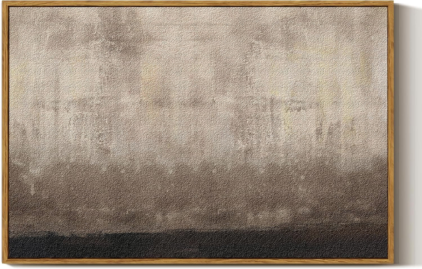 ARPEOTCY Large Framed Canvas Wall Art, 24x36 Inch, Modern Minimalist Abstract Art Prints, Contemporary Neutral Decor for Living Dining Room Hallway Bedroom Fireplace, Sandstone Textured Decor