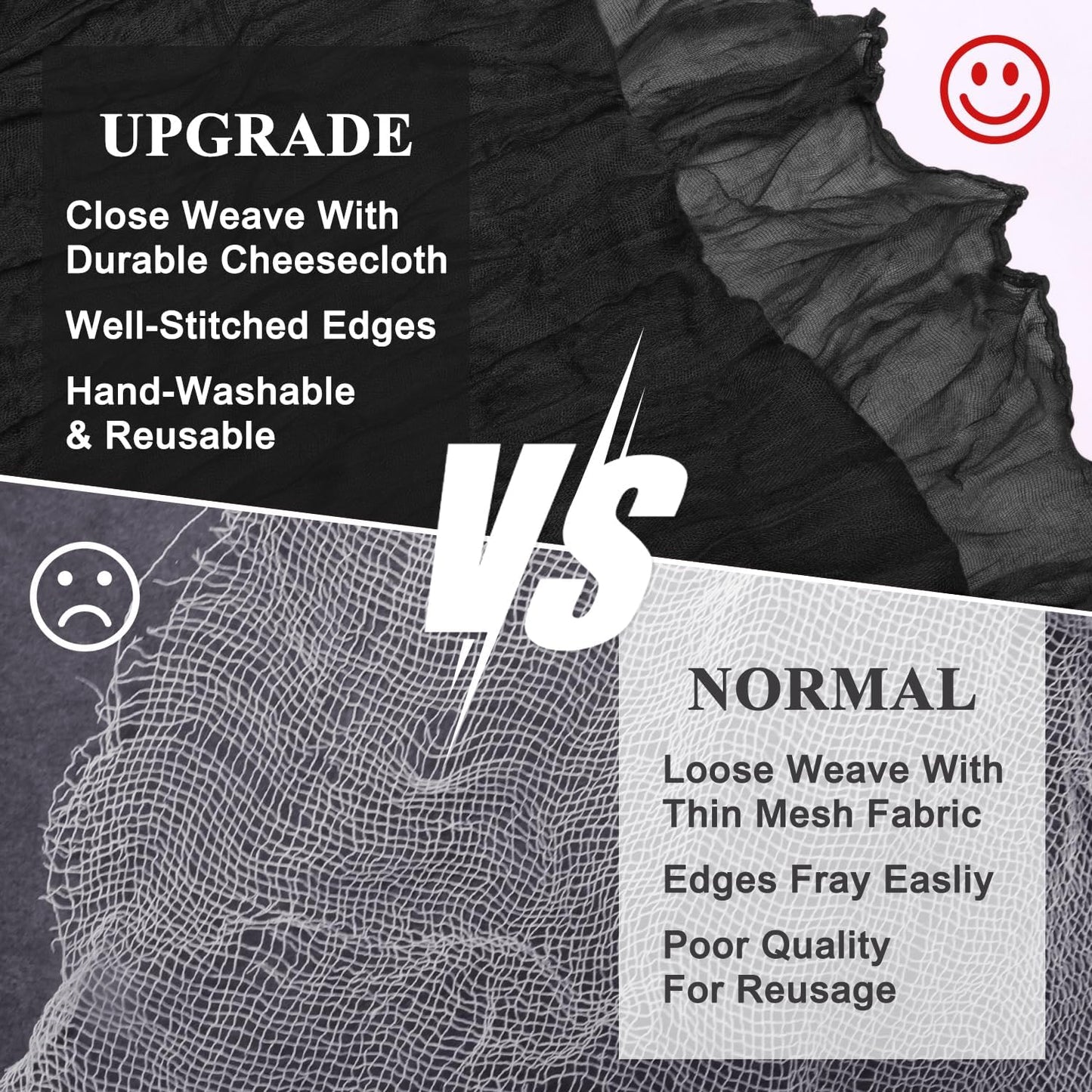 Asee'm 12pcs Cheesecloth Table Runner 120 Inches Long Black Boho Gauze Cheese Cloth Runner 10FT Rustic Sheer Table Runners for Christmas Wedding Party Baby Shower Spring Easter Decoration