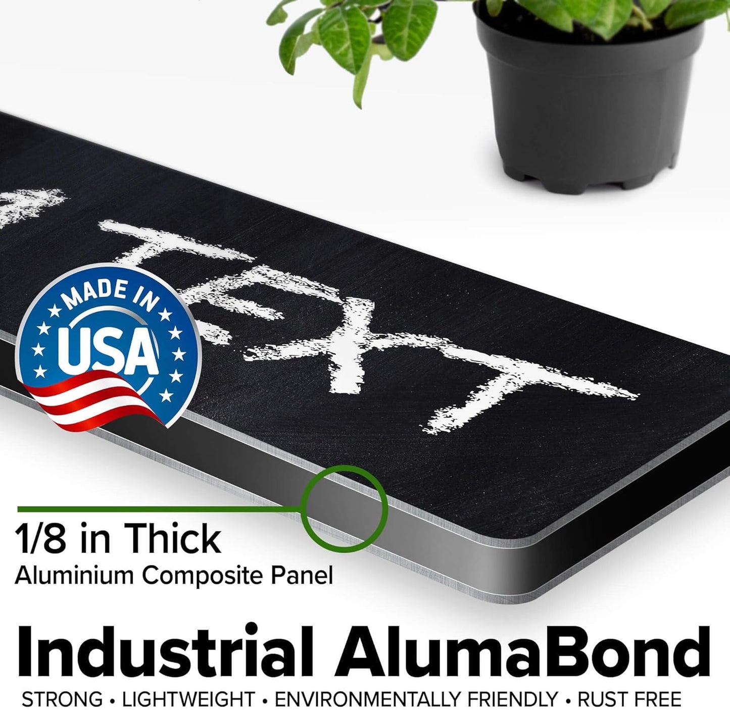 Custom Sign, Custom Street Sign, 11 Font Colors, 13 Font Styles, 4 Hole Options, 22 Sizes, 3x12 Inches, Rust Free DiBound, Fade Resistant, Made in USA by My Sign Center (Chalkboard Black)