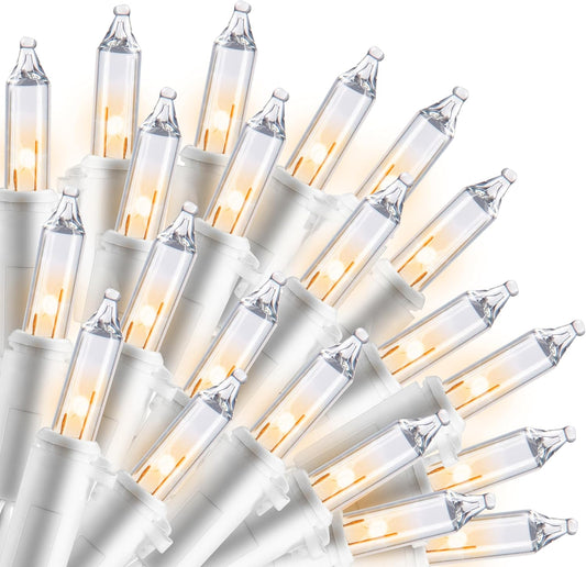 Joiedomi Christmas String Lights Indoor,300(3x100) Mini Warm Fairy Light,64.5FT Lighting Decor for Patio Dorm Classroom Bedroom Holiday Wedding Party Garland Birthday Festival,White Wire