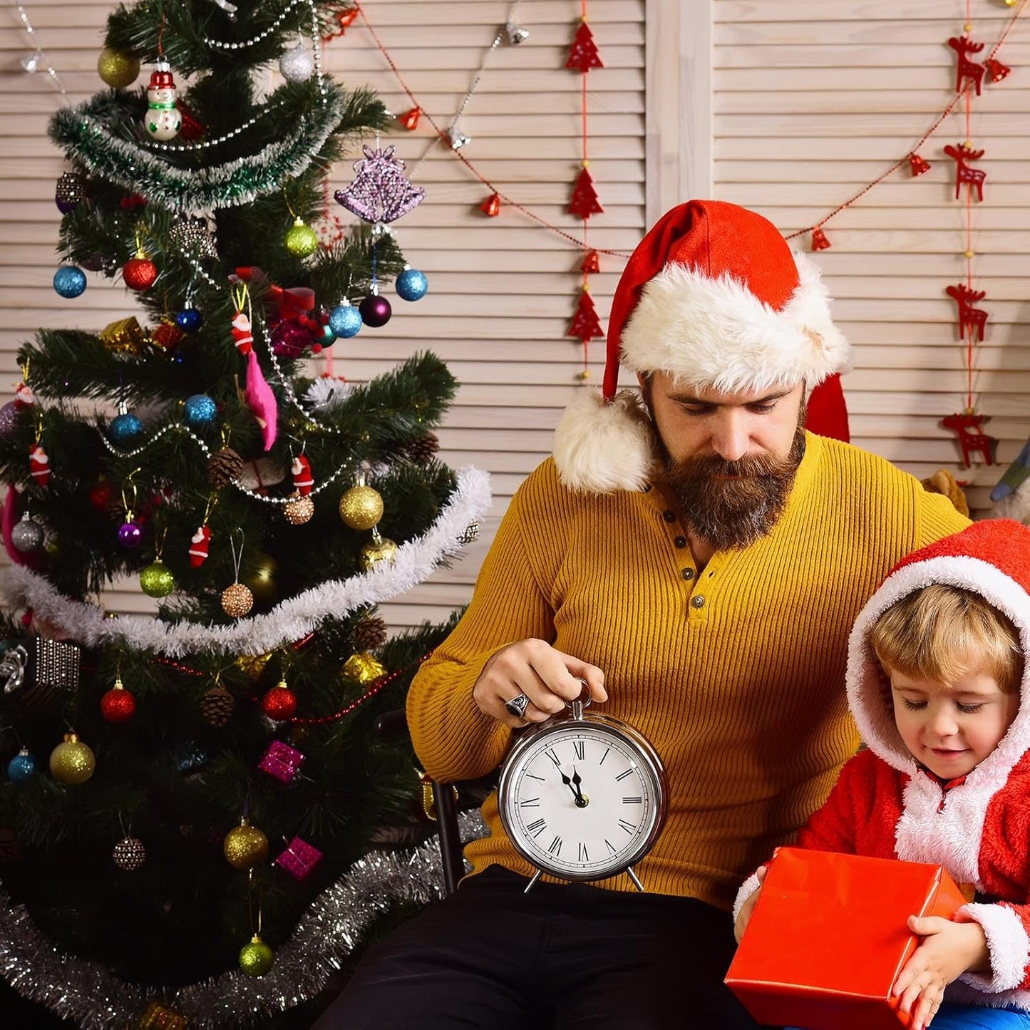 25 Feet Macaron White Christmas Tinsel Garland, Metallic Foil Twist Garland Wall Hanging Tinsel Banner Backdrop for Parade Floats, Easter, Mother's Day, Birthday Party Decorations (4in x 25ft)