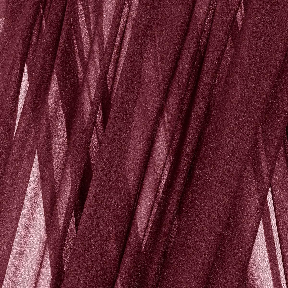 MLMC Burgundy Wedding Arch Draping Fabric 2 Panels 29" x 20 FT Extra Long Gauze Drapes Sheer Backdrop Curtains 6.6 Yards Outdoor Drapery Panels for Wedding Bridal Shower Party Ceiling Decoration