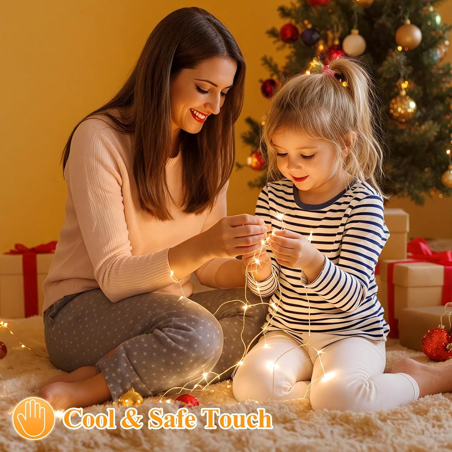 Lakumu 6 Pack Fairy Lights Battery Operated String Lights -7FT 20LED Fairy Lights Waterproof Silver Wire Firefly Starry Moon Lights for DIY Christmas Decorations Party Wedding Centerpiece Table Decor