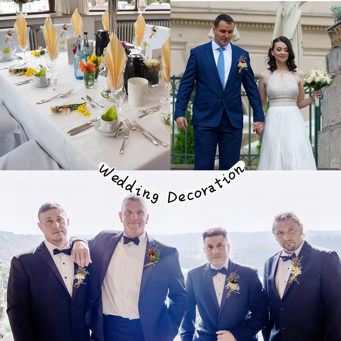 CROISSANT Mini Dried Flower Bouquet 12PCS, Mixed Natural Dried Flowers Bundles, Suitable for Handmade DIY Greeting Card Decoration, Multi-Purpose Craft Flowers