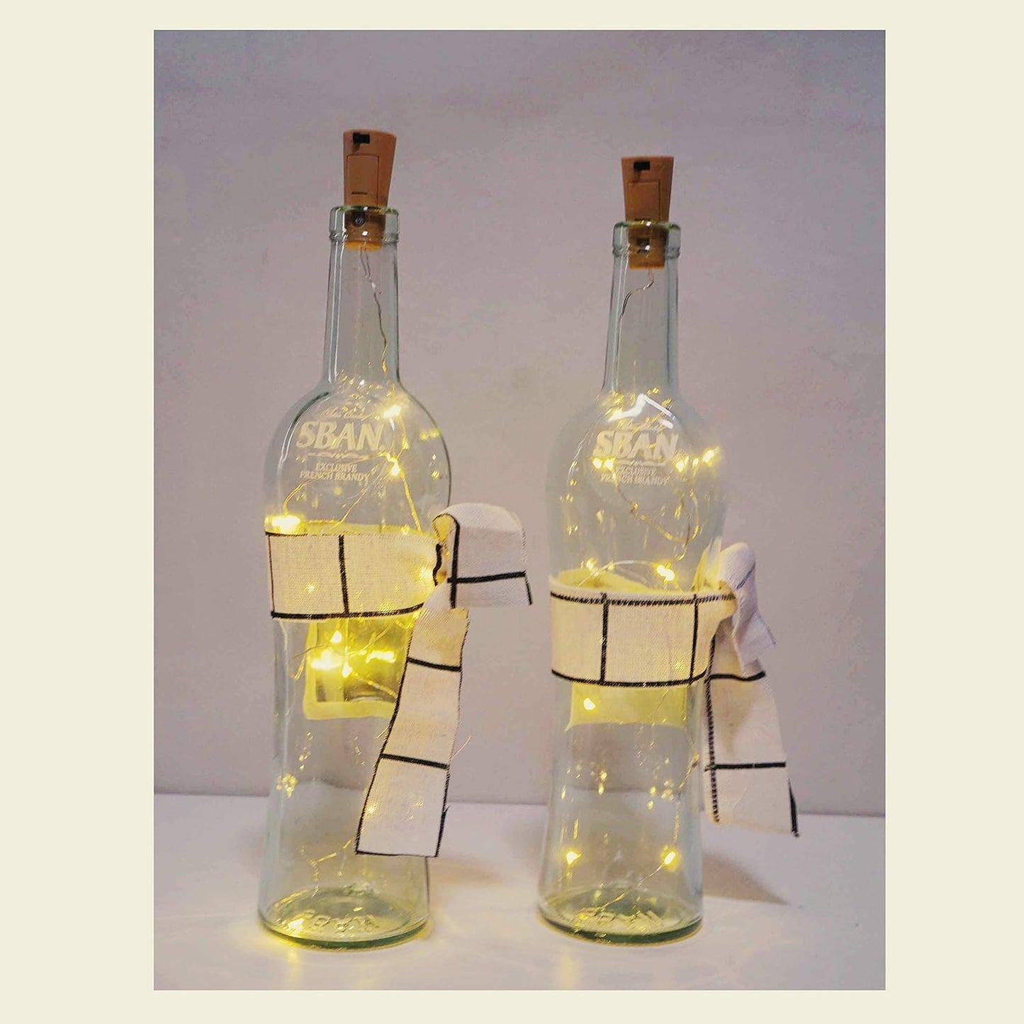 24 Pack 20 LED Wine Bottle Cork Lights, Fairy Mini String Lights Copper Wire, Battery Operated Starry Lights for DIY, Christmas, Halloween, Wedding, Party, Indoor&Outdoor (24 Pack, Warm White)