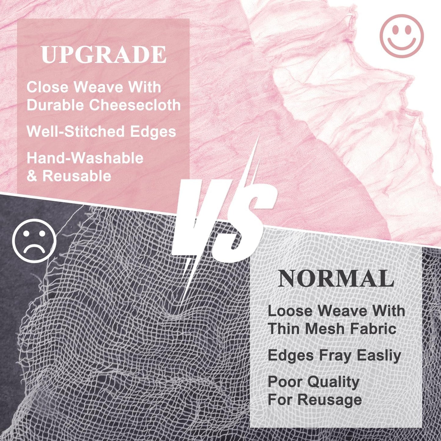 Asee'm Cheesecloth Table Runner 120 Inches Blushing Pink Boho Gauze Cheese Cloth Runner 10FT Rustic Sheer Fall Table Runners for Thanksgiving Wedding Baby Shower Holiday Party Decoration