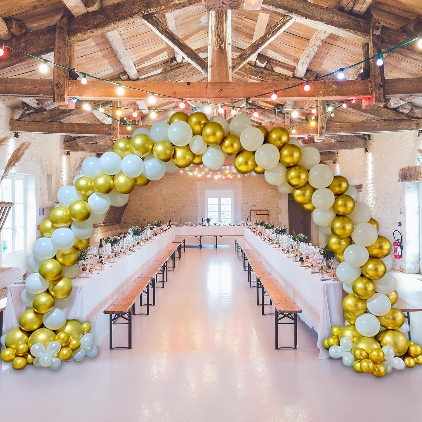 Gold Metallic Balloons 12 Inch, 100pcs Latex Helium Balloons for Birthday Graduation Baby Shower Wedding Anniversary Party Decorations