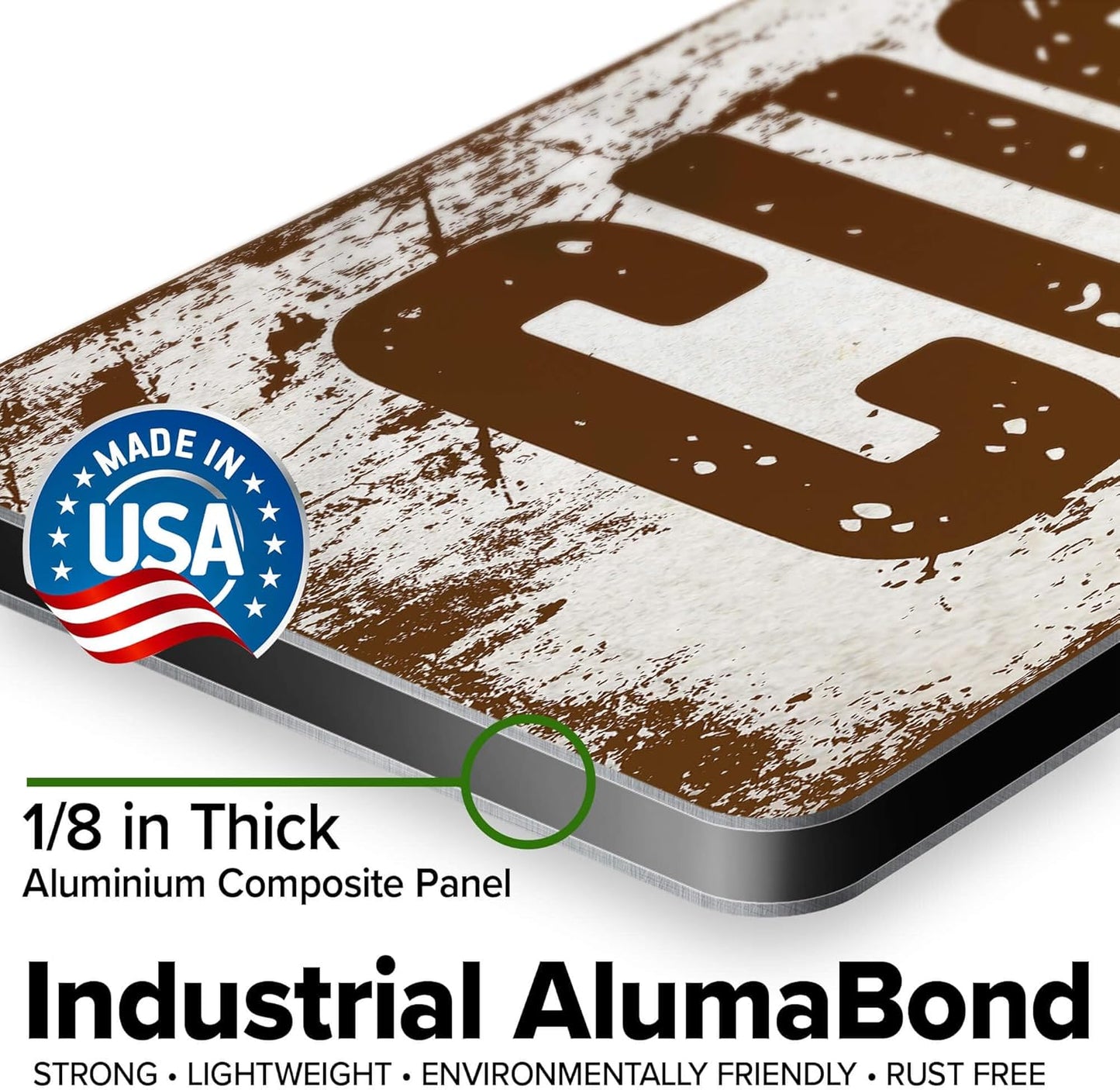 Custom Sign, Custom Street Sign, 11 Font Colors, 13 Font Styles, 4 Hole Options, 22 Sizes, 6x30 Inches, Rust Free DiBound, Fade Resistant, Made in USA by My Sign Center (Rustic)