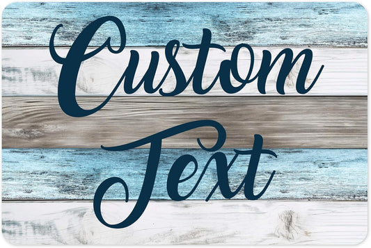 Custom Sign, Custom Street Sign, 11 Font Colors, 13 Font Styles, 4 Hole Options, 22 Sizes, 12x18 Inches, Rust Free DiBound, Fade Resistant, Made in USA by My Sign Center (Coastal)