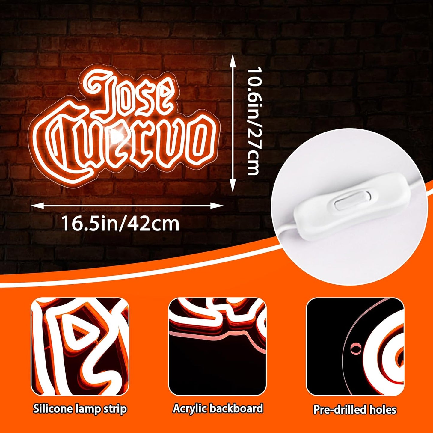 Beer Neon Sign for Wall Decor Bar Signs for Home Bar Lights Beer led Sign for man Bedroom decor Tequila Lights Wall Decor for Men Birthday Party Coors light Gifts for men Size16.5 * 10.6in(JTD237)