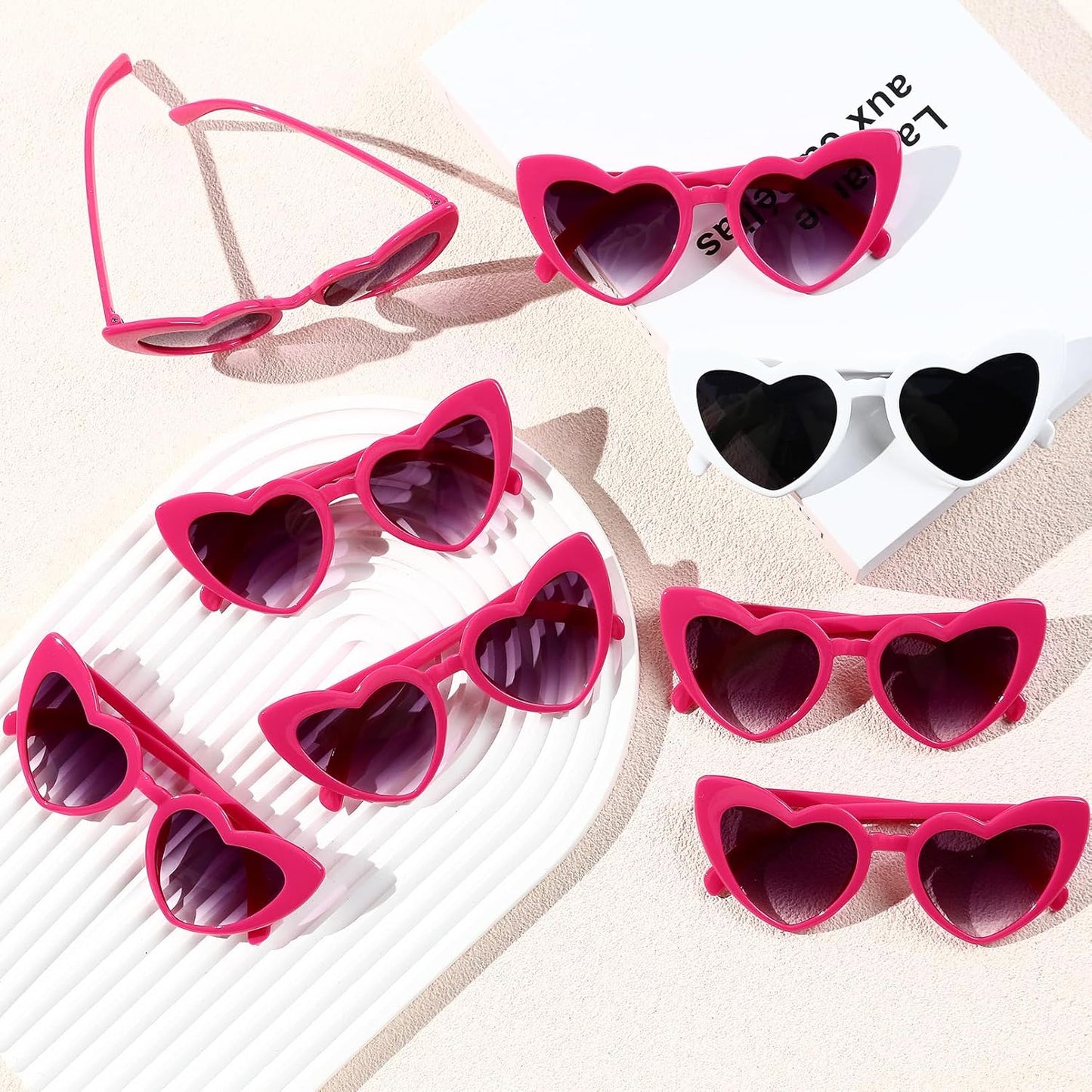 YOGFIT Heart Sunglasses for Women Fashion Classic Love Eye Protection Sunglasses Vintage Cute Heart Sunglasses