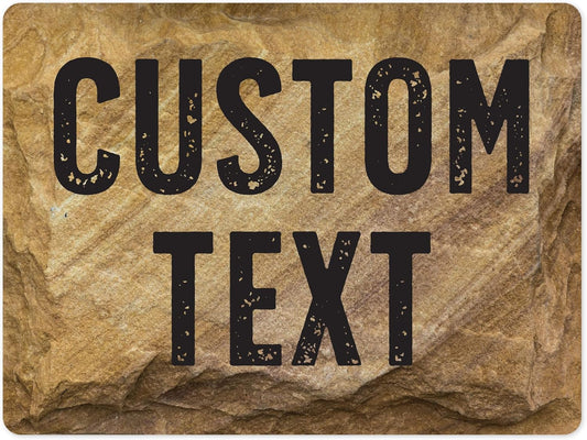 Custom Sign, Custom Street Sign, 11 Font Colors, 13 Font Styles, 4 Hole Options, 22 Sizes, 36x48 Inches, Rust Free DiBound, Fade Resistant, Made in USA by My Sign Center (Stone)