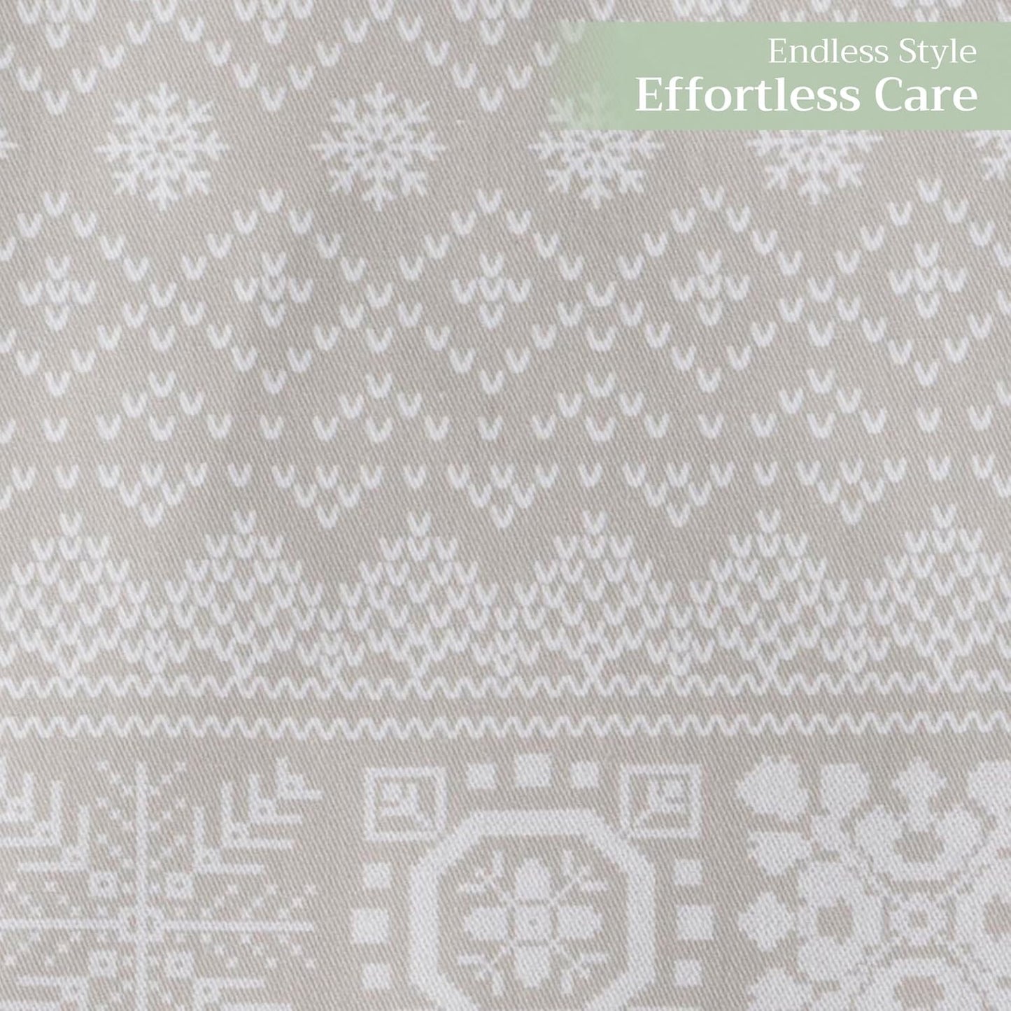 Maison d' Hermine Table Runner 100% Cotton Double Layer Table Runners 108 inches Long for Thanksgiving Christmas Decorations Home Kitchen Dining Party Wedding (Cozy Christmas, 14.5" x 108")