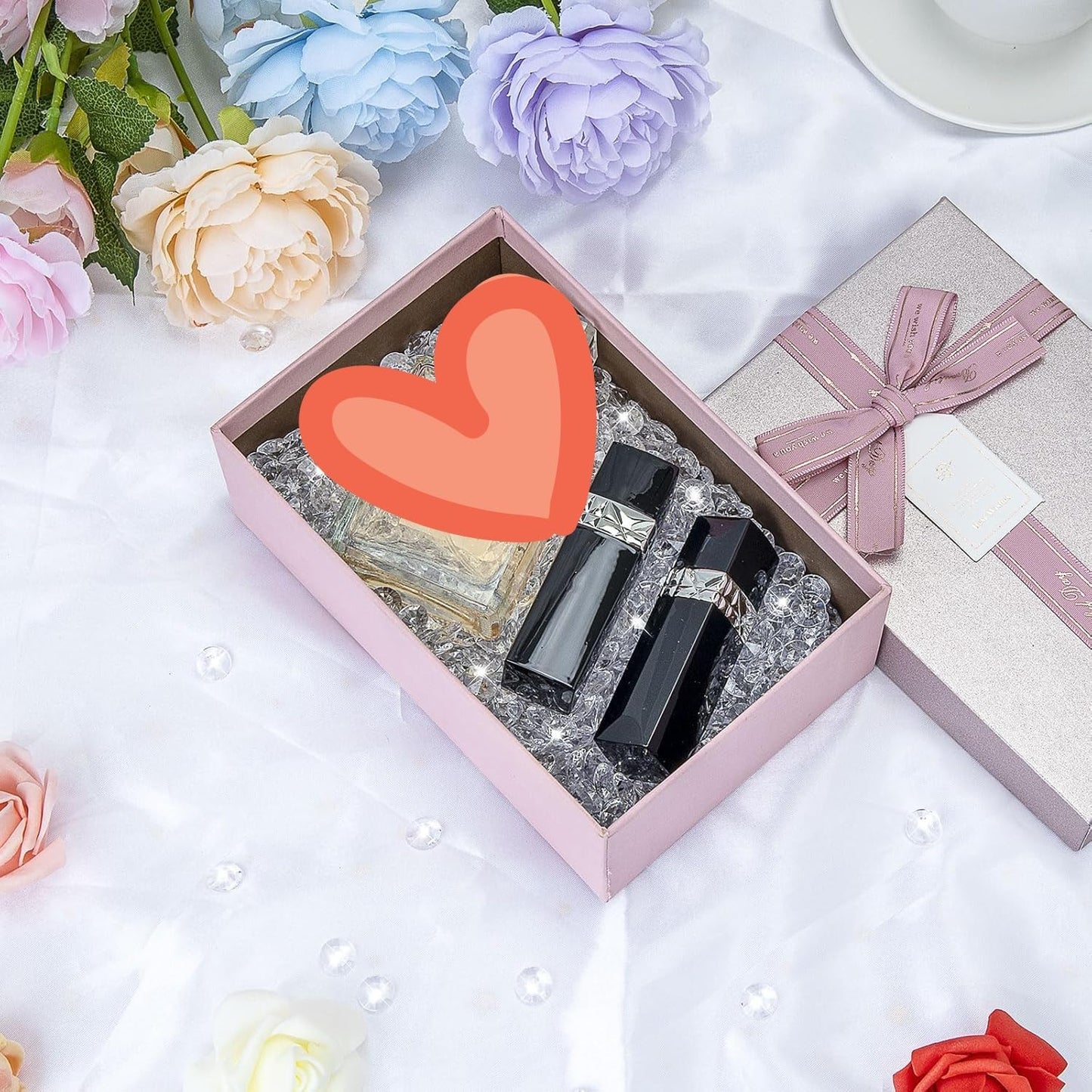 2000 pcs/Pack Wedding Table Scatter Confetti Crystals Acrylic Diamonds 8 mm Rhinestones for Wedding, Bridal Shower, Vase Beads Decorations (8mm, Black)