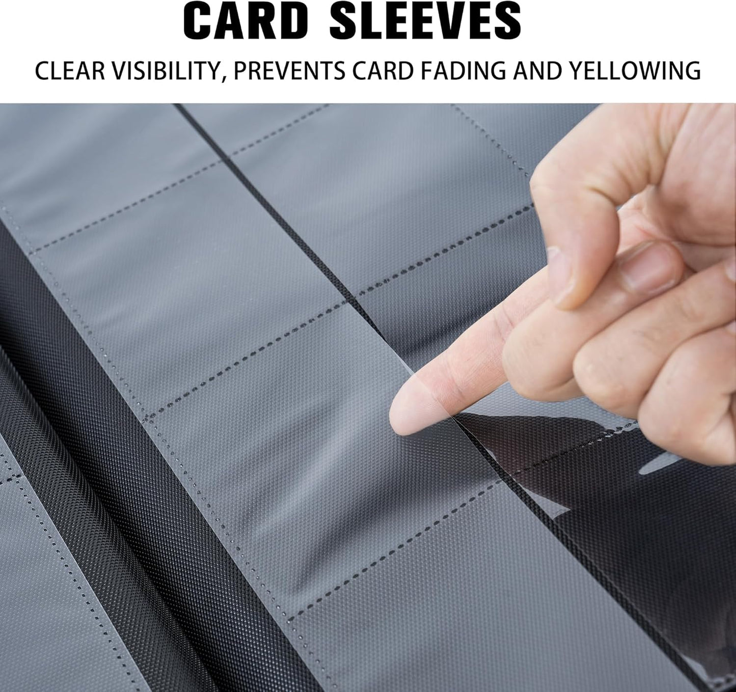 Premium 1000+ Pockets Card Binder,16 Pockets Trading Card Binder Ringless Side Loading Trading Card Album Folder for TCG -Dark Green