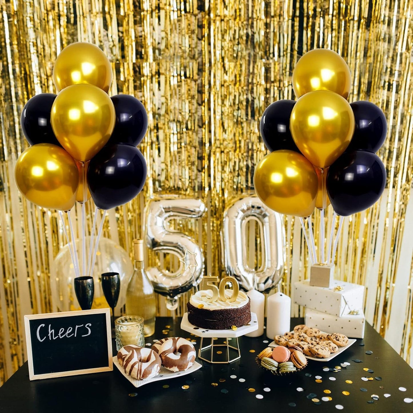 12 Set Balloon Stand Kit - Balloon Sticks With Base for Table Balloon Centerpiece Decorations for Birthday Graduation Gender Reveal Baby Shower Party Decorations