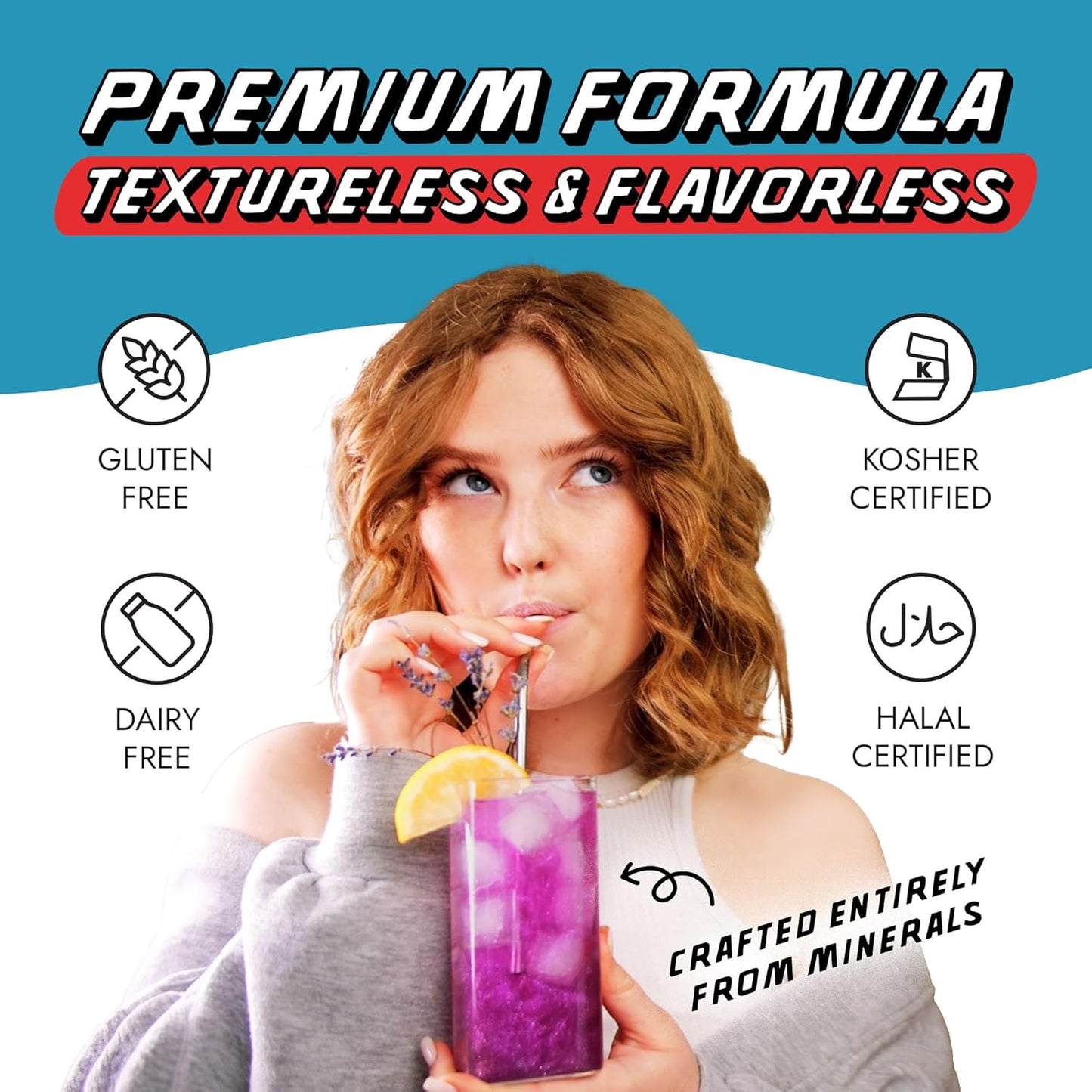 MONÉGASQUE Skyline Blue Edible Glitter for Drinks 10g – Blue Edible Glitter for Cakes & Halloween Cupcakes - Champagne, Beverage, & Cocktail Drink - Food Decorating Sprinkles & Cake Decorations Spray