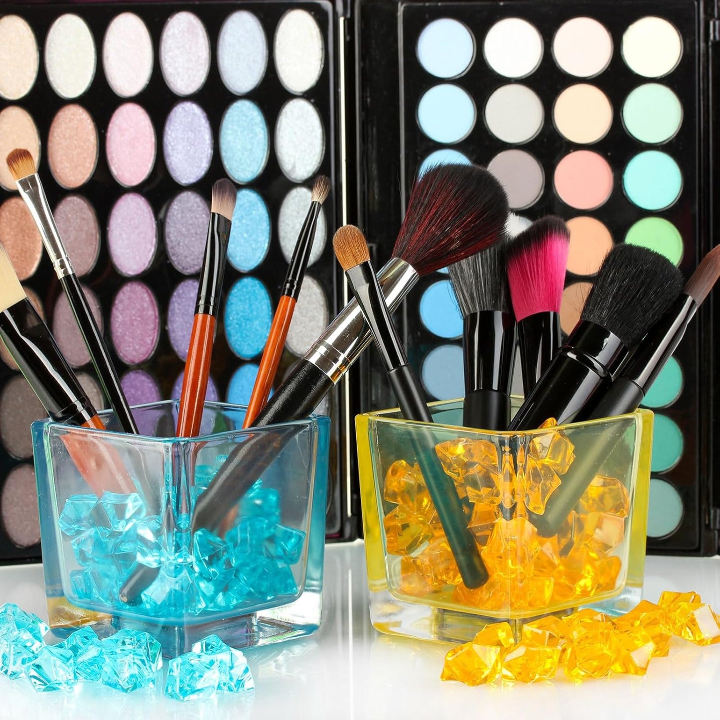 uxcell 1000pcs Fake Ice Rocks, Dazzling Clear Resin Crushed Ice Sparkling Fake Diamonds Gem Stones for Vases Fillers Table Scatter, Theme Party Favors, Clear