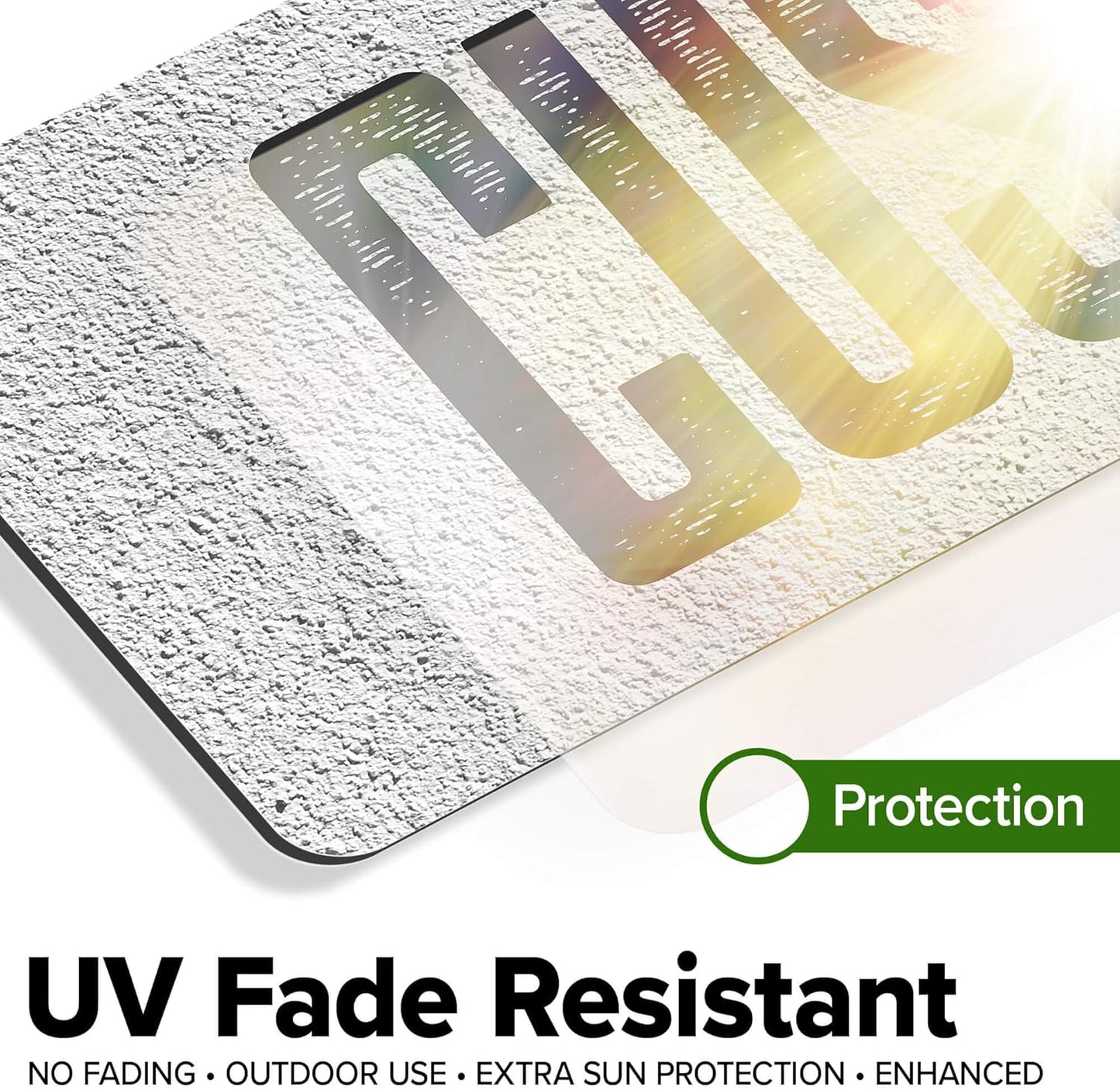 Custom Sign, Custom Street Sign, 11 Font Colors, 13 Font Styles, 4 Hole Options, 22 Sizes, 6x24 Inches, Rust Free DiBound, Fade Resistant, Made in USA by My Sign Center (Concrete)