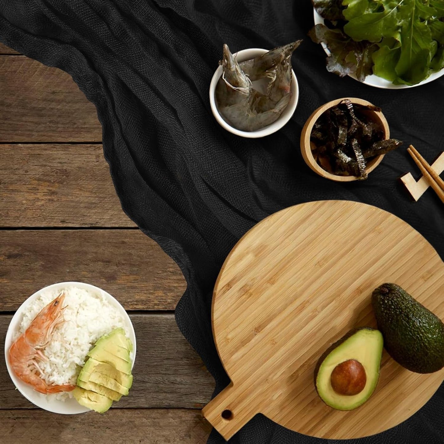 1 Pack Cheesecloth Table Runner 10Ft Christmas Gauze Boho Table Runners for Wedding Decor Bridal Shower Decorations Baby Shower Party(35" x 120")