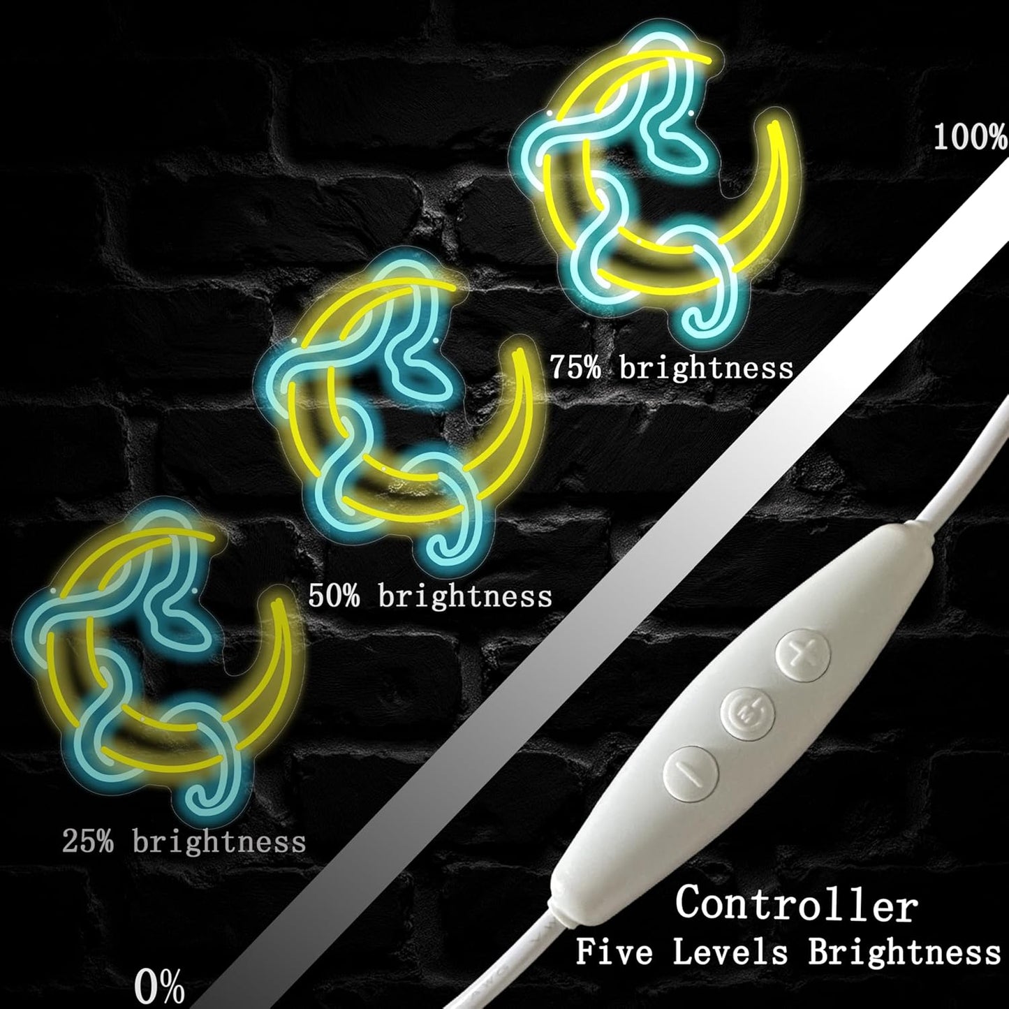 Snake on Moon Neon Sign, Animal Neon Sign, Neon sign Art Bedroom, Snake wall decor, Python Signs For Bedroom Beer Bar Neon Light Sign Hotel Party Club Office Art Lights for Kid Bedroom Man Cave Bar-Yellow