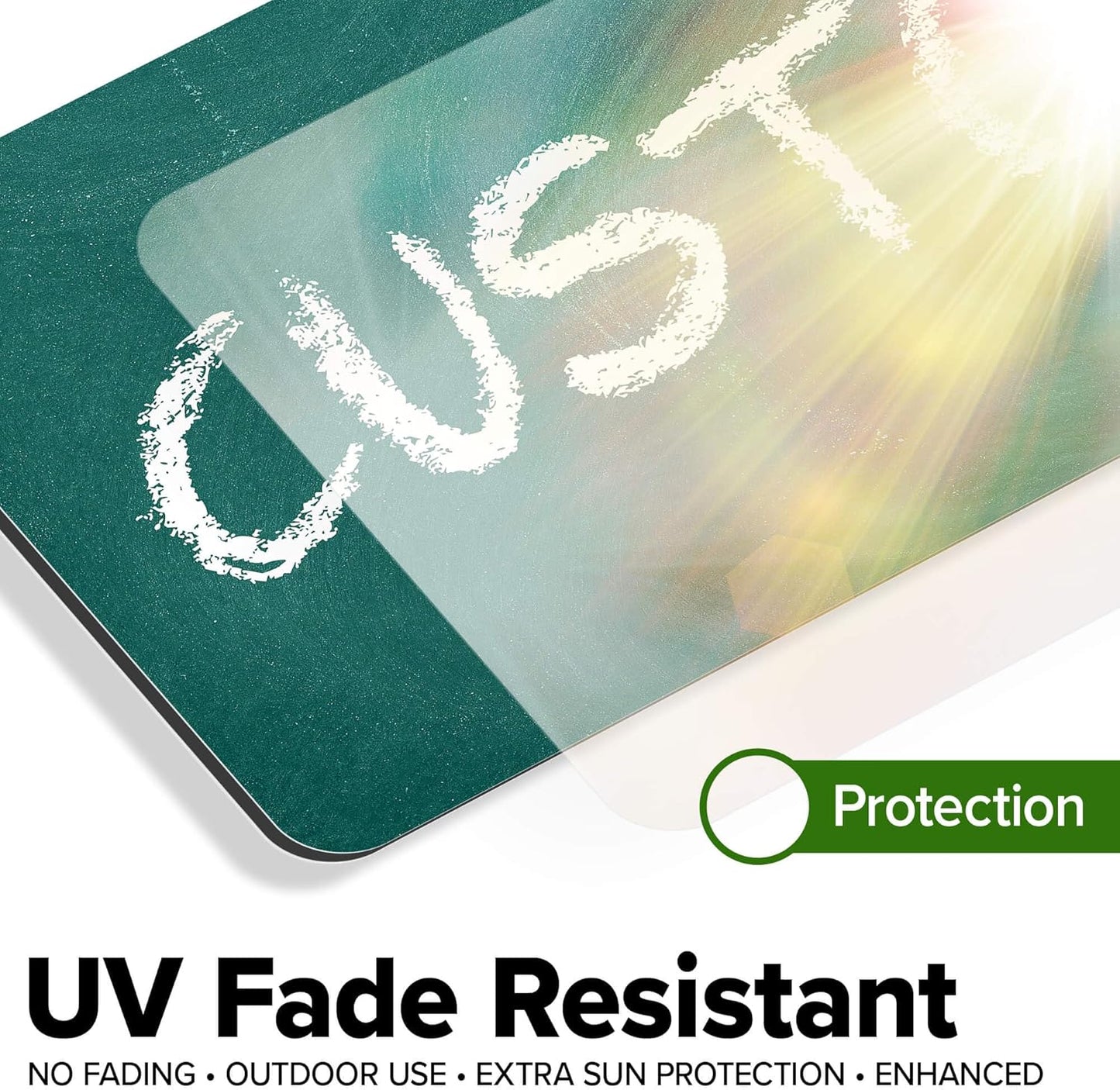 Custom Sign, Custom Street Sign, 11 Font Colors, 13 Font Styles, 4 Hole Options, 22 Sizes, 6x18 Inches, Rust Free DiBound, Fade Resistant, Made in USA by My Sign Center (Chalkboard Green)