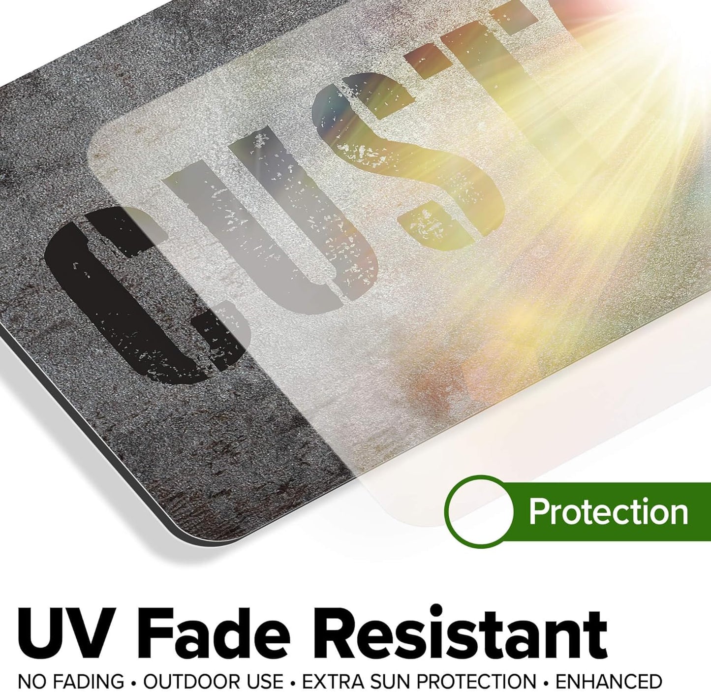 Custom Sign, Custom Street Sign, 11 Font Colors, 13 Font Styles, 4 Hole Options, 22 Sizes, 6x18 Inches, Rust Free DiBound, Fade Resistant, Made in USA by My Sign Center (Grunge Metal)