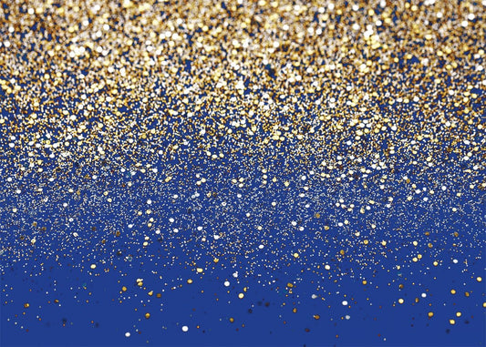 SJOLOON Blue Glitter Backdrop Royal Photo Backdrop for Birthday Party Decoration Graduation Studio Props 12558 (10x8FT)