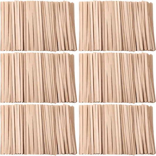 5000 Pcs Wooden Coffee Stirrers 5.5 Inch Disposable Wood Coffee Stir Sticks for Tea Cocktail Drink Stirring