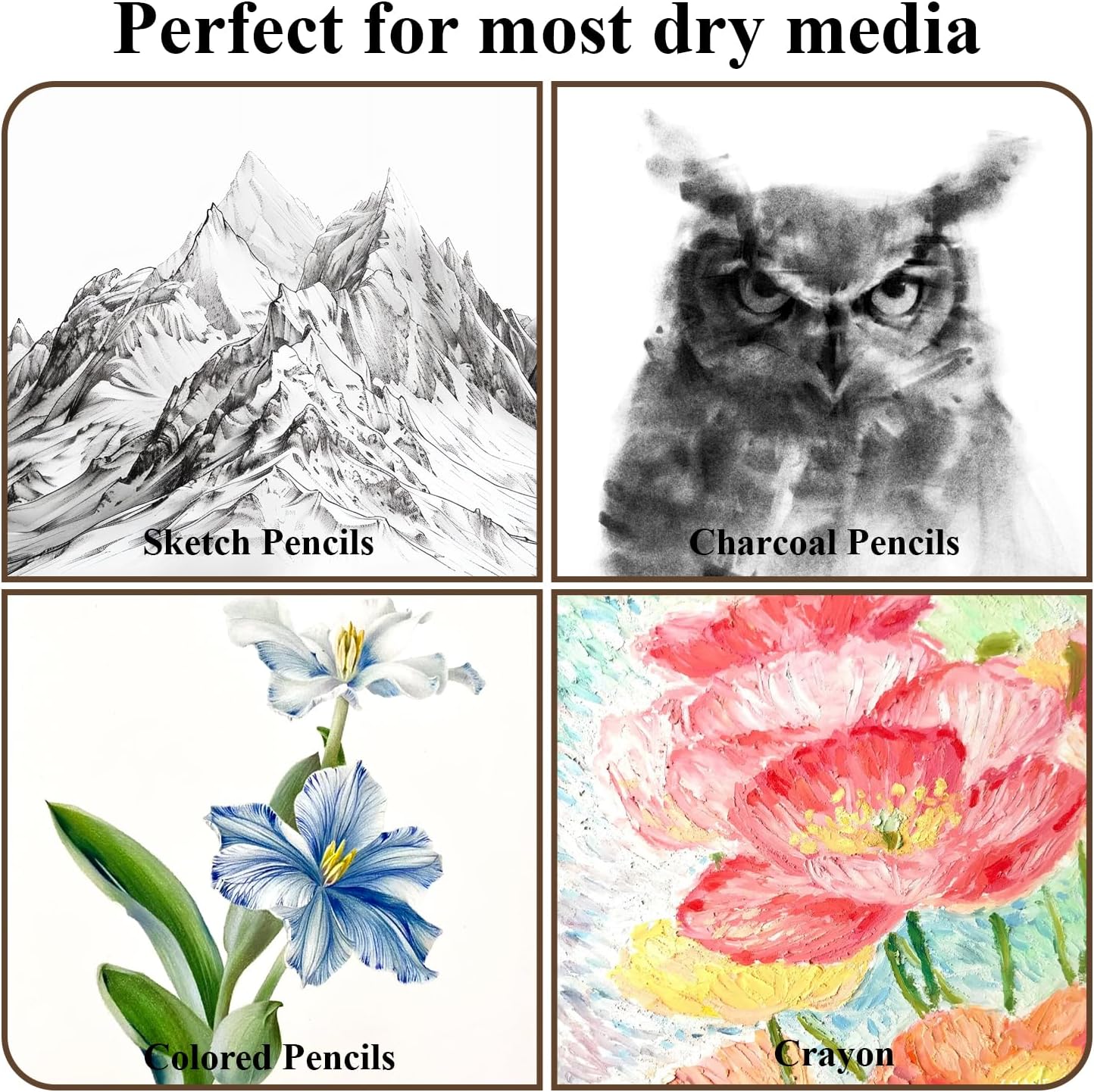 Fuxi Sketchbook 8.5x11, 100 Sheets Hard Cover Sketch Book 8.5" x 11", 68 lb/100gsm Drawing Pad Paper, Spiral Sketch Pad 8.5" x 11", Blank Sketchbook for Art Class, Artist Supplies for Adults