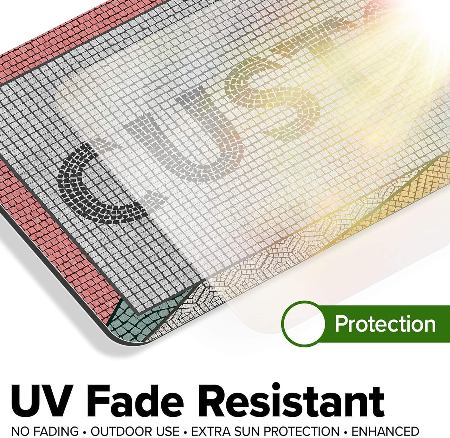 Custom Sign, Custom Street Sign, 11 Font Colors, 13 Font Styles, 4 Hole Options, 22 Sizes, 6x18 Inches, Rust Free DiBound, Fade Resistant, Made in USA by My Sign Center (Fauxsaic 2)